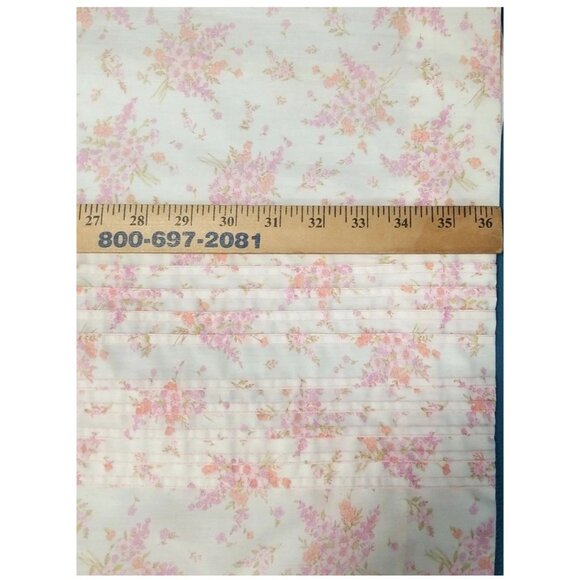 Lady Bird Pink Floral Vtg Zip Up Short Sleeve Shift Dress 1960s 1970s Feminine - Picture 10 of 11